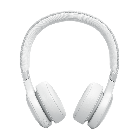 JBL Live 670NC - White - Wireless On-Ear Headphones with True Adaptive Noise Cancelling - Front